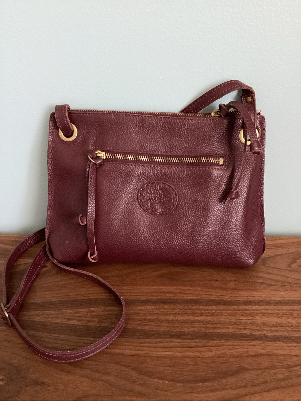 Roots Edie Bag Cervino Leather Dark Burgundy - Picture 3 of 9
